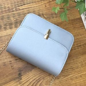 PU Flap Shoulder Bag With Chain